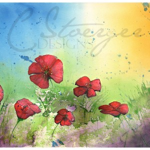 Red Poppies, Giclee Print on Fine Art Photographic Paper