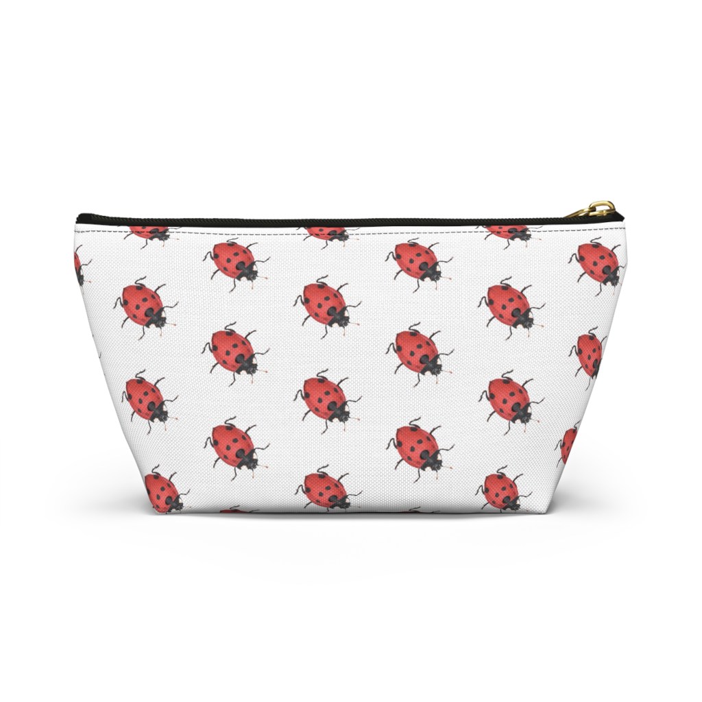 Ladybug Accessory Pouch w T-bottom